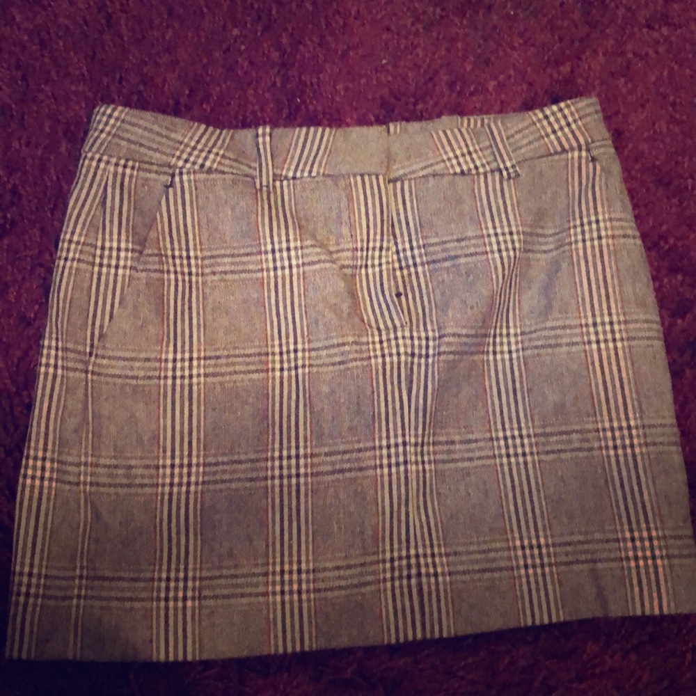 Plaid mini skirt